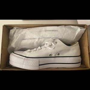 Brand New Platform White Low stop Converse